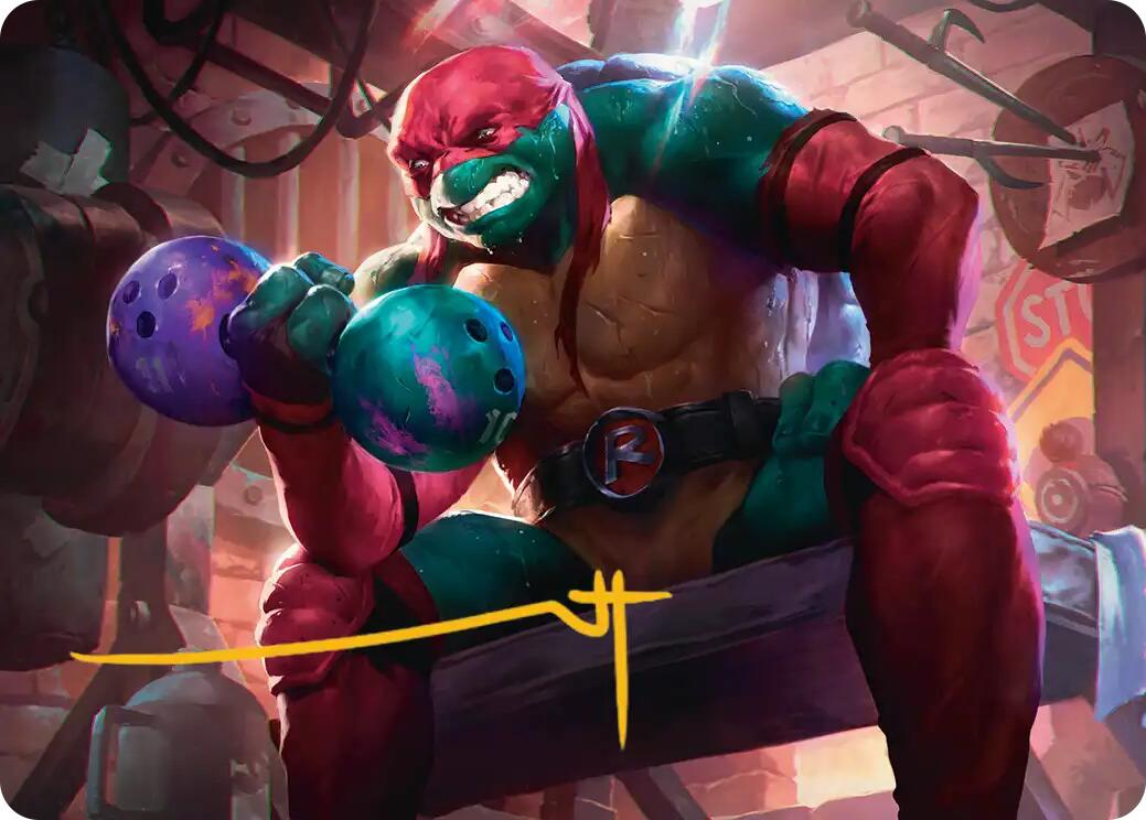 Raphael, Tough Turtle Art Card (Gold-Stamped Signature) [Teenage Mutant Ninja Turtles Art Series] | Anubis Games and Hobby