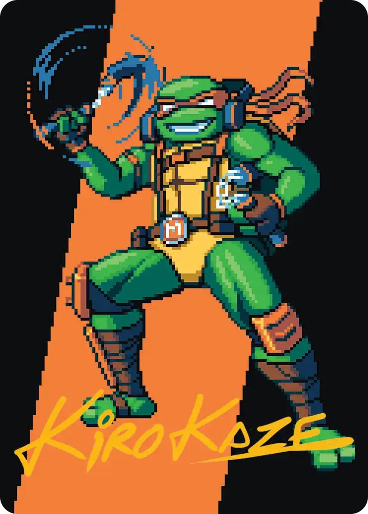 Michelangelo, the Heart Art Card (Gold-Stamped Signature) [Teenage Mutant Ninja Turtles Art Series] | Anubis Games and Hobby