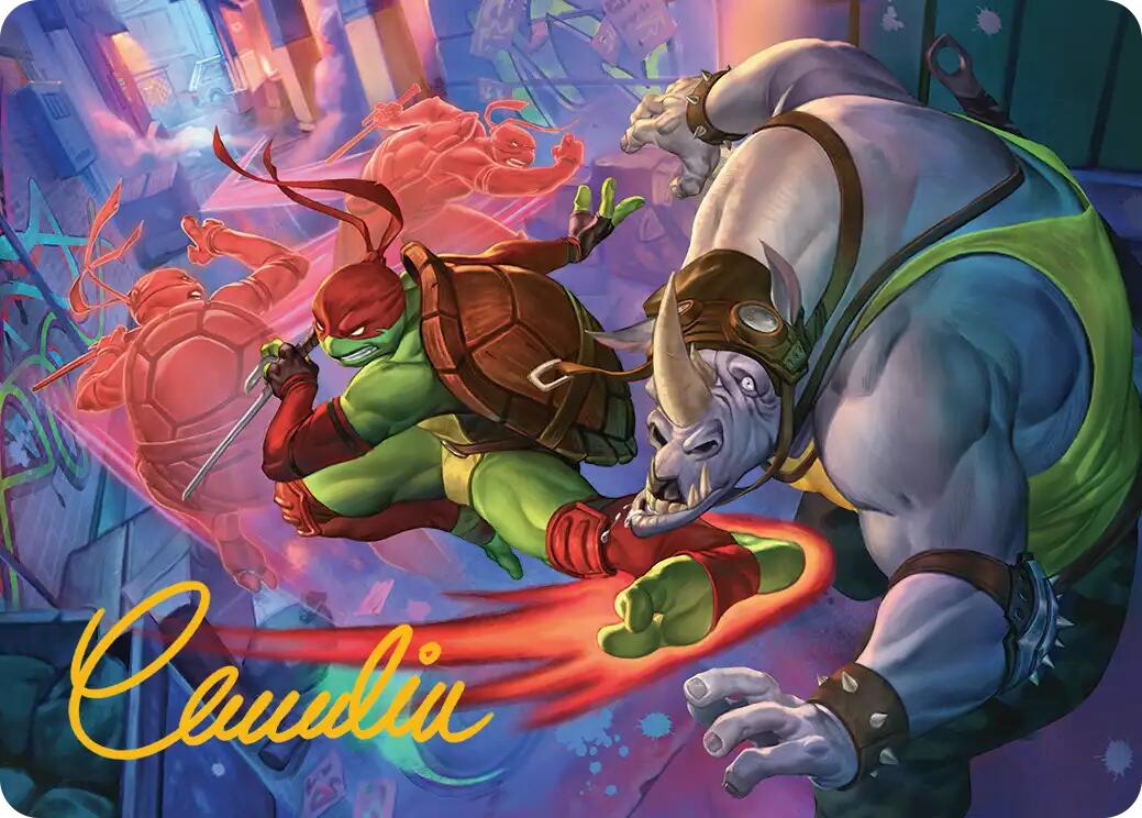 Super Combo Art Card (Gold-Stamped Signature) [Teenage Mutant Ninja Turtles Art Series] | Anubis Games and Hobby