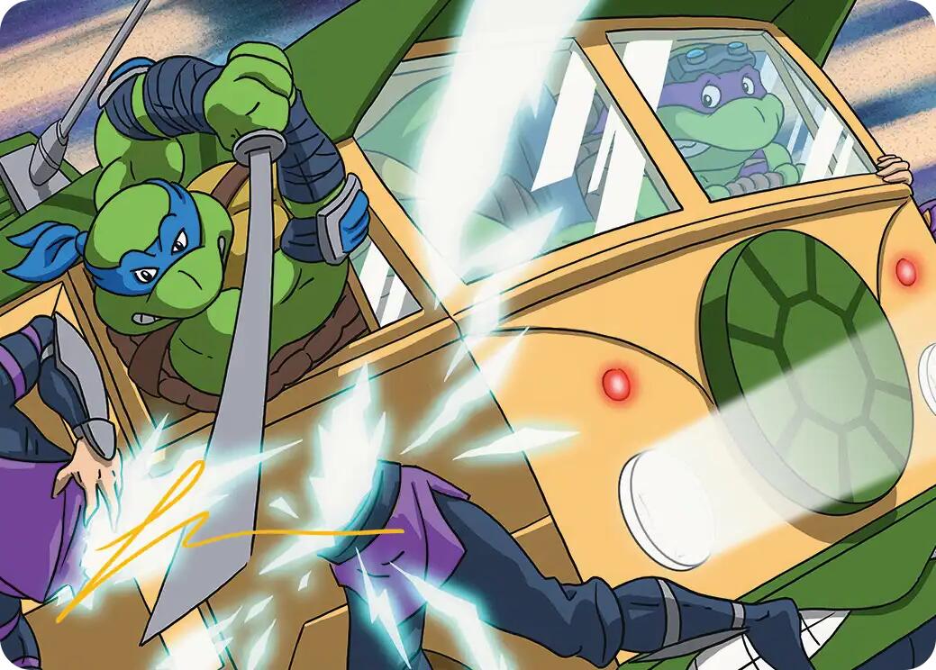 Don & Leo, Problem Solvers Art Card (Gold-Stamped Signature) [Teenage Mutant Ninja Turtles Art Series] | Anubis Games and Hobby
