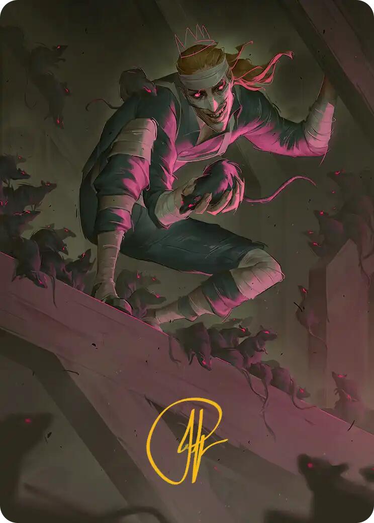 Rat King, the Chaosbringer Art Card (Gold-Stamped Signature) [Teenage Mutant Ninja Turtles Art Series] | Anubis Games and Hobby