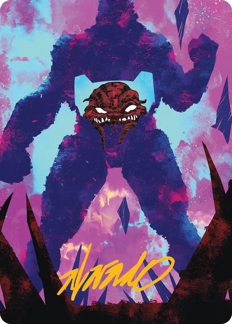 Krang, Utrom Warlord Art Card (Gold-Stamped Signature) [Teenage Mutant Ninja Turtles Art Series] | Anubis Games and Hobby