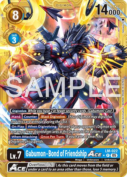 Gabumon [LM-022] - Bond of Friendship ACE (Gold Border) [Advanced Booster Digimon Generation] | Anubis Games and Hobby