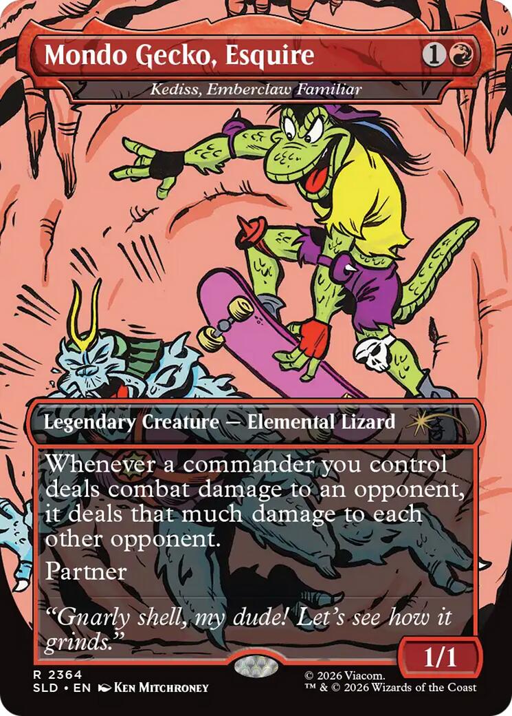 Mondo Gecko, Esquire - Kediss, Emberclaw Familiar [Secret Lair Drop Series] | Anubis Games and Hobby