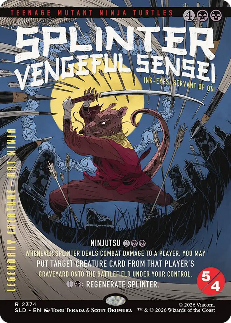 Splinter, Vengeful Sensei - Ink-Eyes, Servant of Oni [Secret Lair Drop Series] | Anubis Games and Hobby