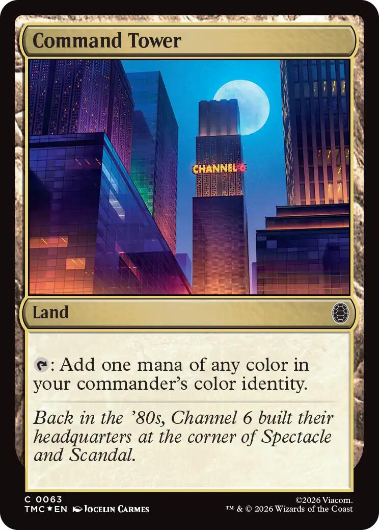 Command Tower (Surge Foil) [Teenage Mutant Ninja Turtles Commander] | Anubis Games and Hobby