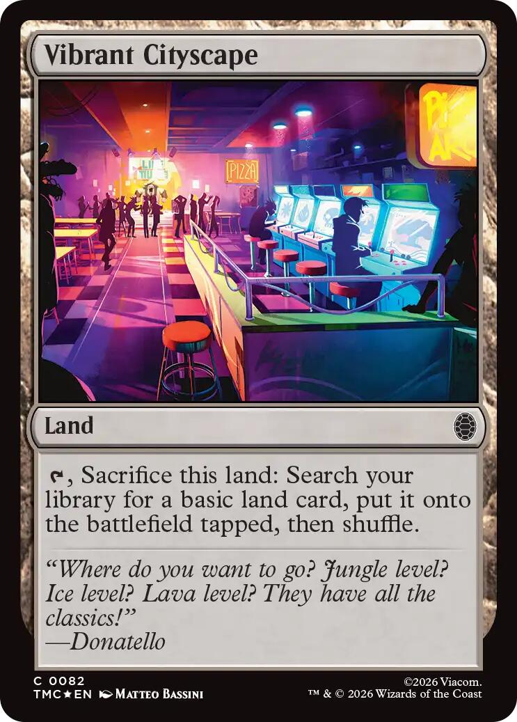 Vibrant Cityscape (Surge Foil) [Teenage Mutant Ninja Turtles Commander] | Anubis Games and Hobby