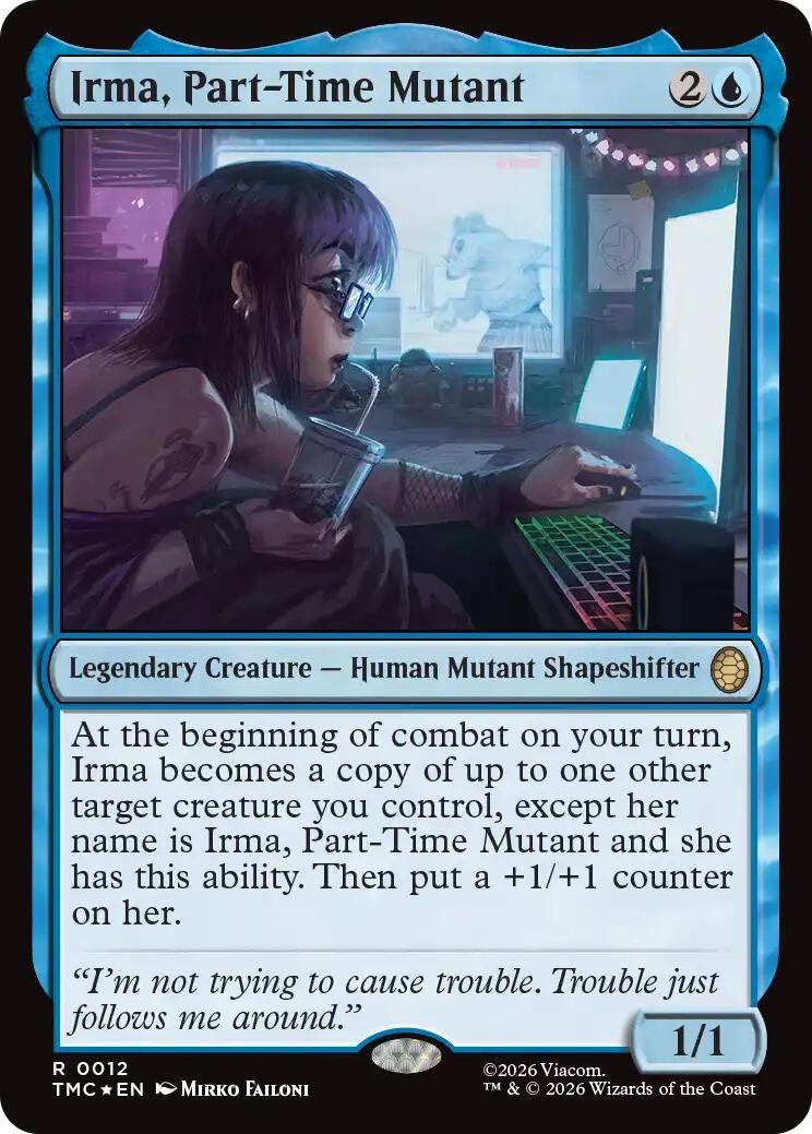 Irma, Part-Time Mutant (Surge Foil) [Teenage Mutant Ninja Turtles Commander] | Anubis Games and Hobby