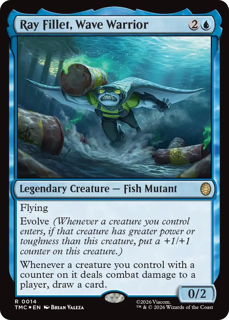 Ray Fillet, Wave Warrior (Surge Foil) [Teenage Mutant Ninja Turtles Commander] | Anubis Games and Hobby