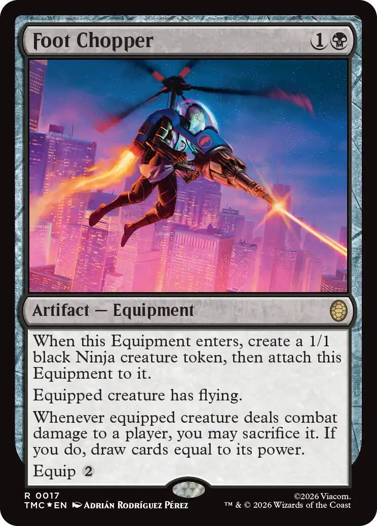 Foot Chopper (Surge Foil) [Teenage Mutant Ninja Turtles Commander] | Anubis Games and Hobby