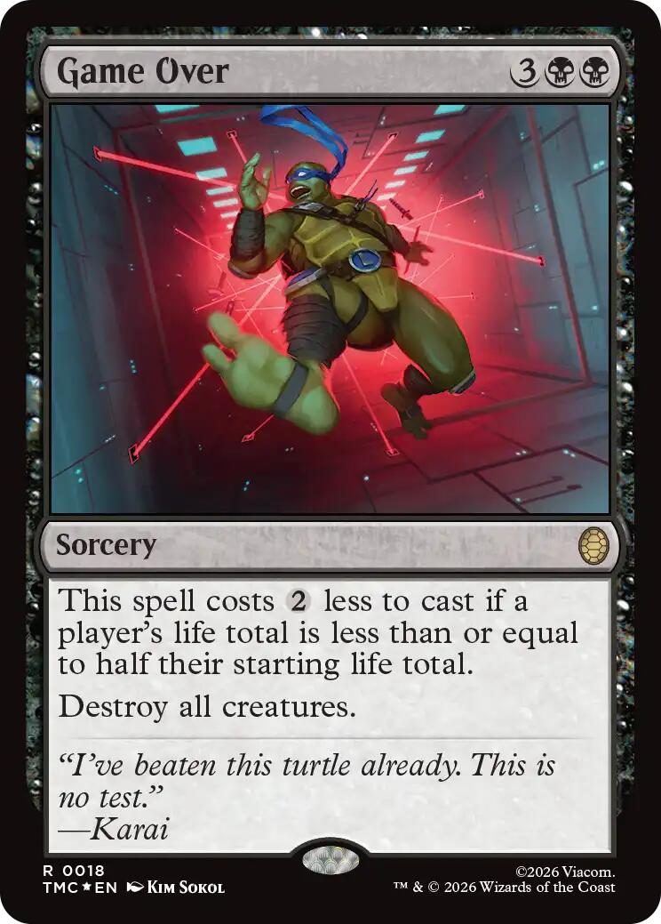 Game Over (Surge Foil) [Teenage Mutant Ninja Turtles Commander] | Anubis Games and Hobby