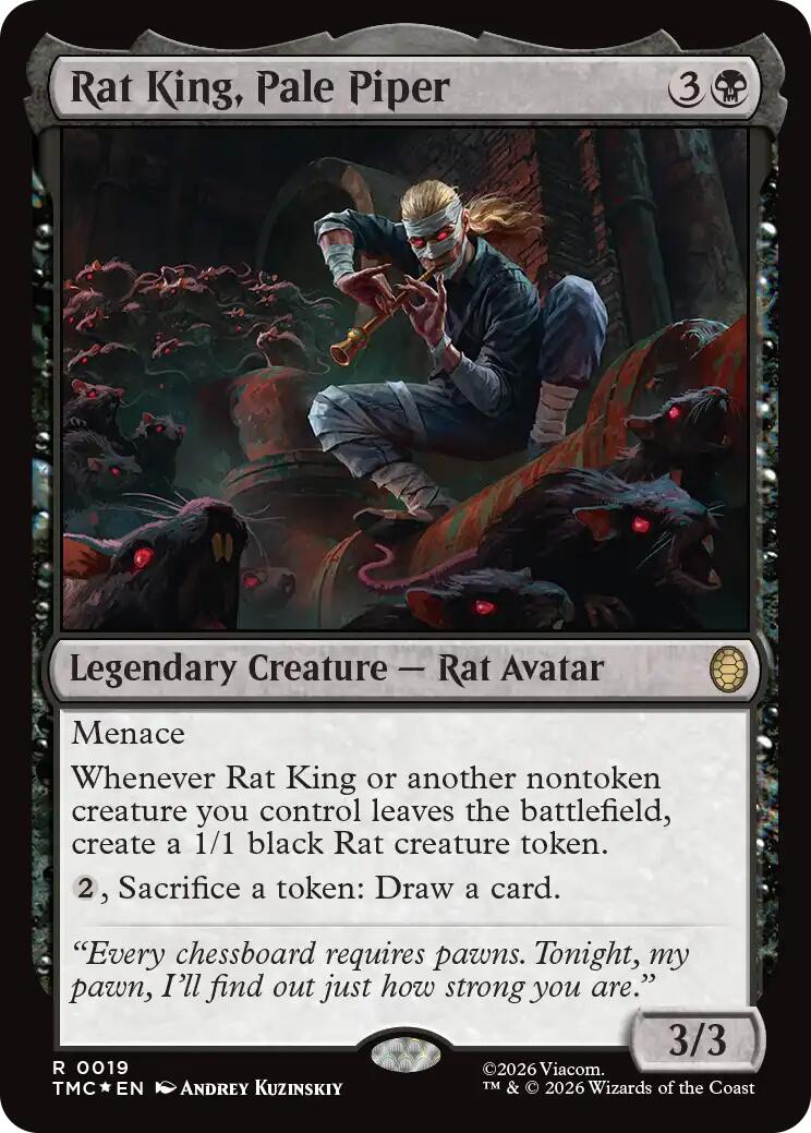 Rat King, Pale Piper (Surge Foil) [Teenage Mutant Ninja Turtles Commander] | Anubis Games and Hobby