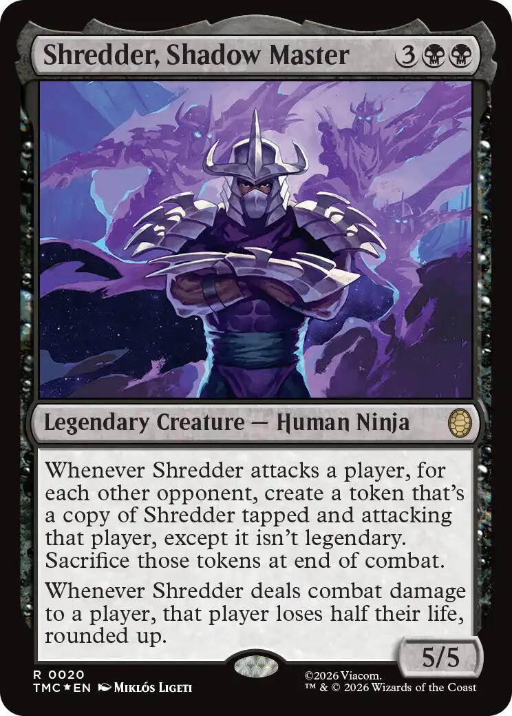 Shredder, Shadow Master (Surge Foil) [Teenage Mutant Ninja Turtles Commander] | Anubis Games and Hobby