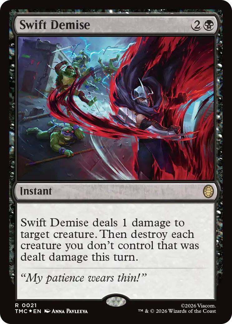 Swift Demise (Surge Foil) [Teenage Mutant Ninja Turtles Commander] | Anubis Games and Hobby