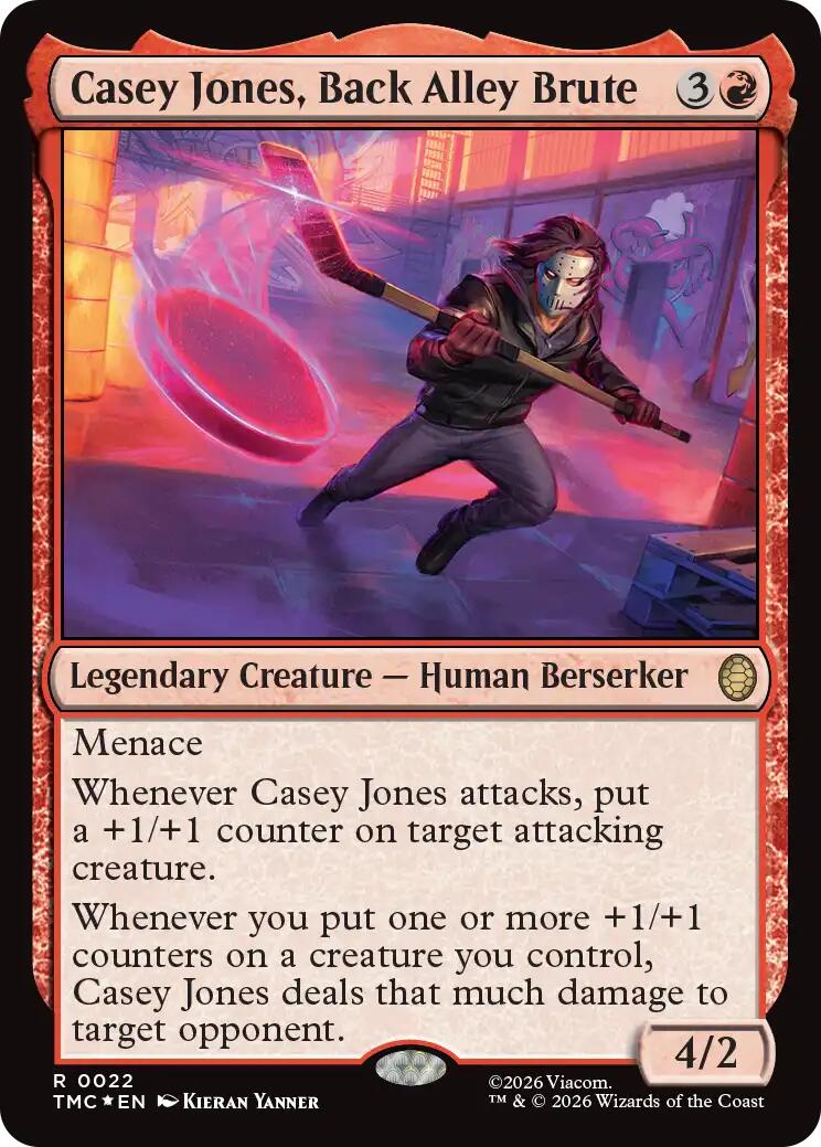 Casey Jones, Back Alley Brute (Surge Foil) [Teenage Mutant Ninja Turtles Commander] | Anubis Games and Hobby