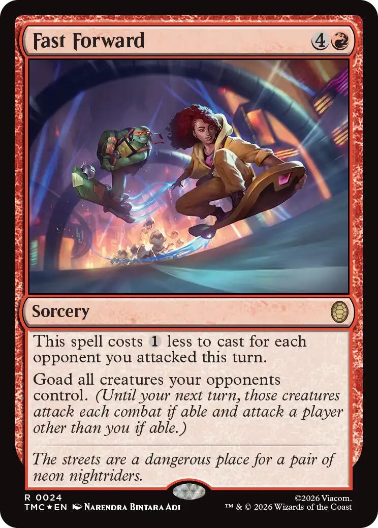 Fast Forward (Surge Foil) [Teenage Mutant Ninja Turtles Commander] | Anubis Games and Hobby