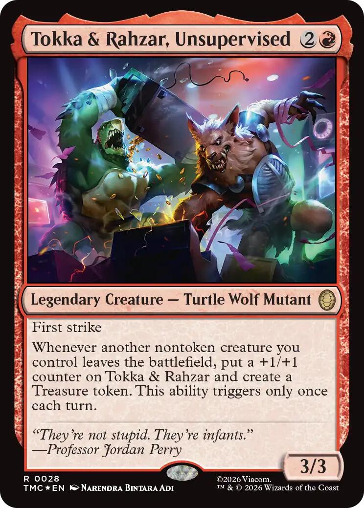 Tokka & Rahzar, Unsupervised (Surge Foil) [Teenage Mutant Ninja Turtles Commander] | Anubis Games and Hobby