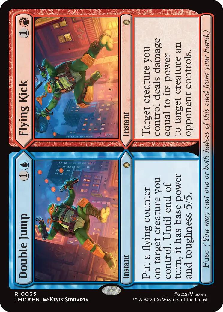 Double Jump // Flying Kick (Surge Foil) [Teenage Mutant Ninja Turtles Commander] | Anubis Games and Hobby