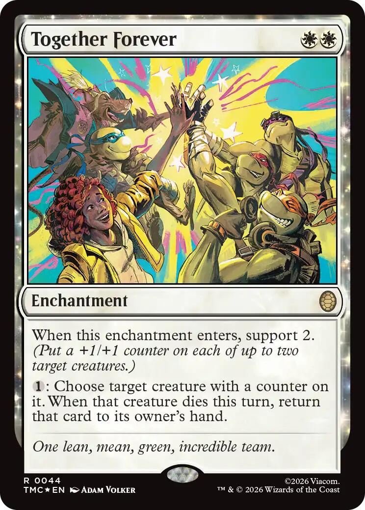 Together Forever (Surge Foil) [Teenage Mutant Ninja Turtles Commander] | Anubis Games and Hobby