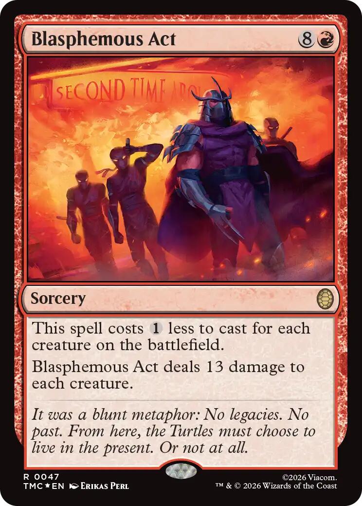 Blasphemous Act (Surge Foil) [Teenage Mutant Ninja Turtles Commander] | Anubis Games and Hobby