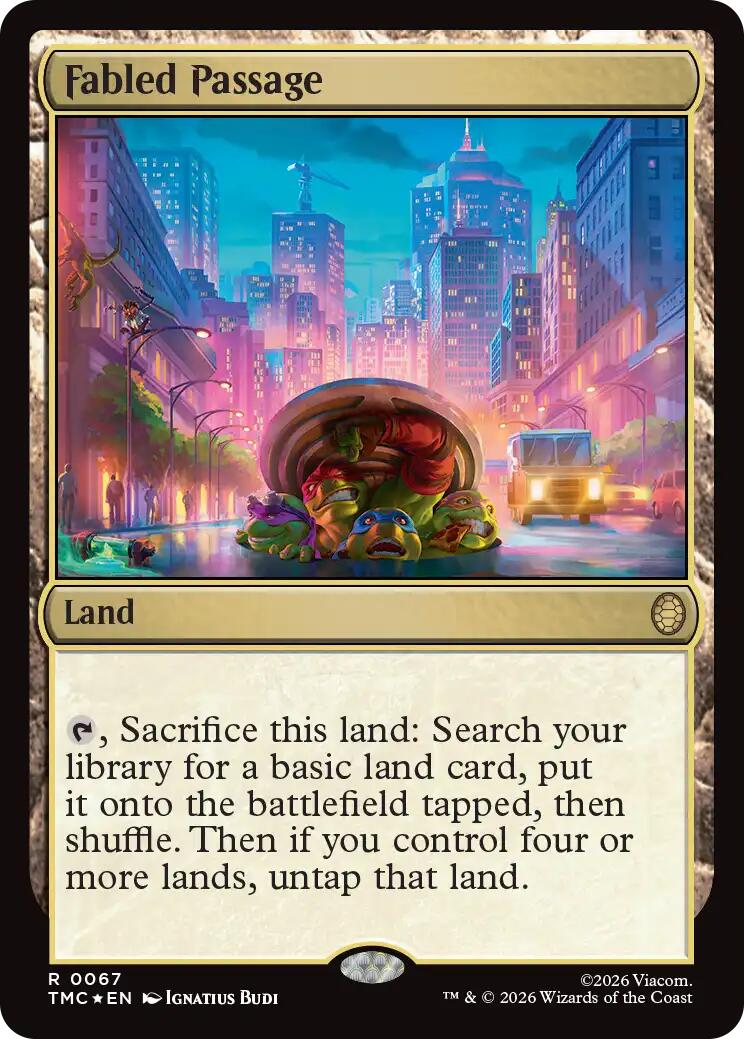 Fabled Passage (Surge Foil) [Teenage Mutant Ninja Turtles Commander] | Anubis Games and Hobby