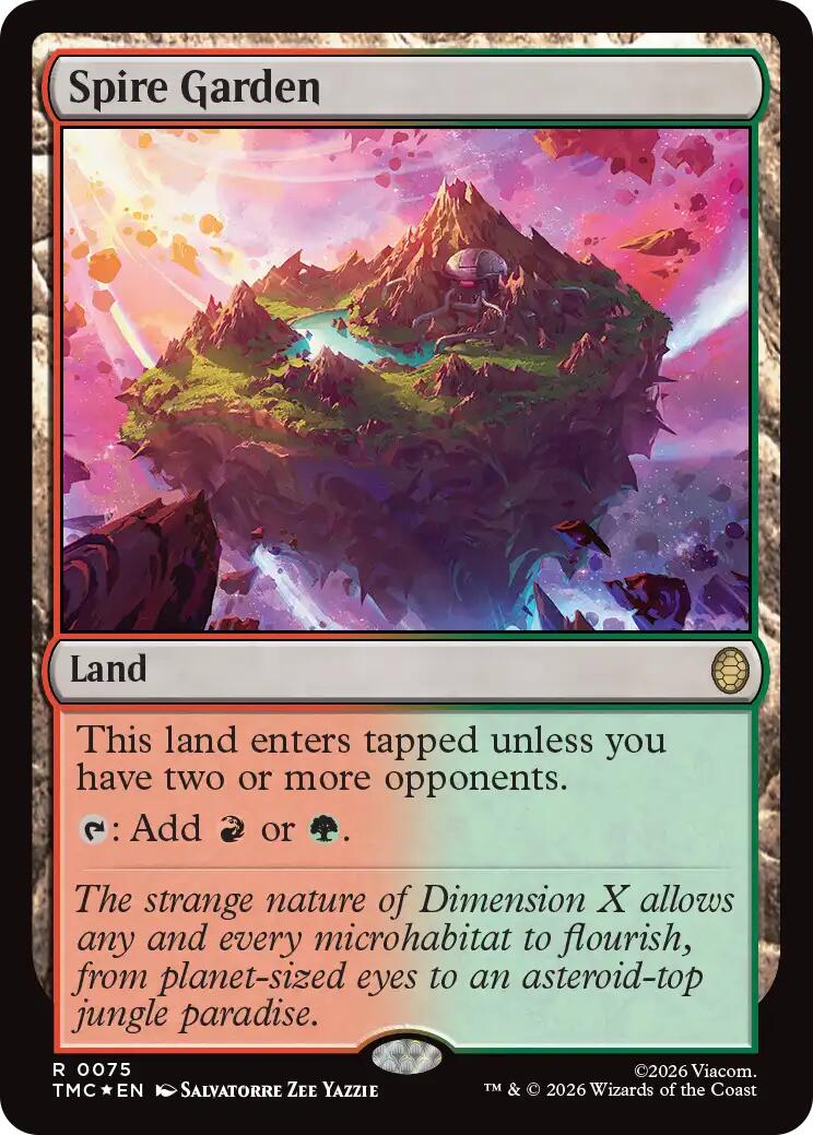 Spire Garden (Surge Foil) [Teenage Mutant Ninja Turtles Commander] | Anubis Games and Hobby
