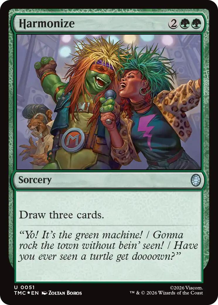 Harmonize (Surge Foil) [Teenage Mutant Ninja Turtles Commander] | Anubis Games and Hobby