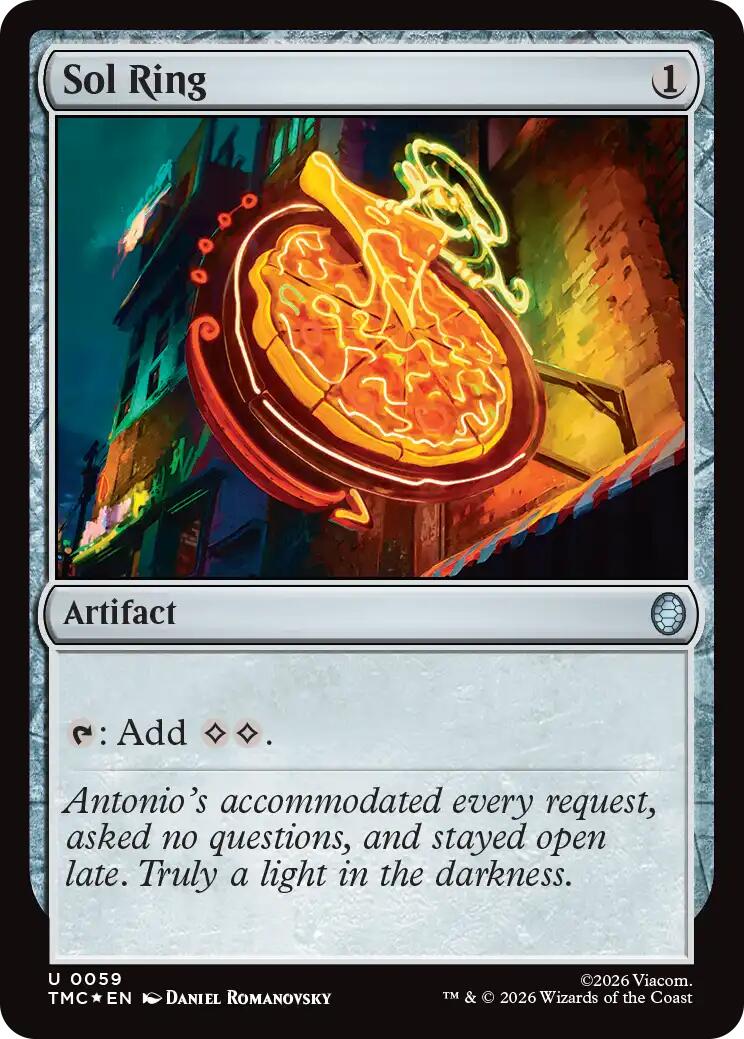 Sol Ring (Surge Foil) [Teenage Mutant Ninja Turtles Commander] | Anubis Games and Hobby