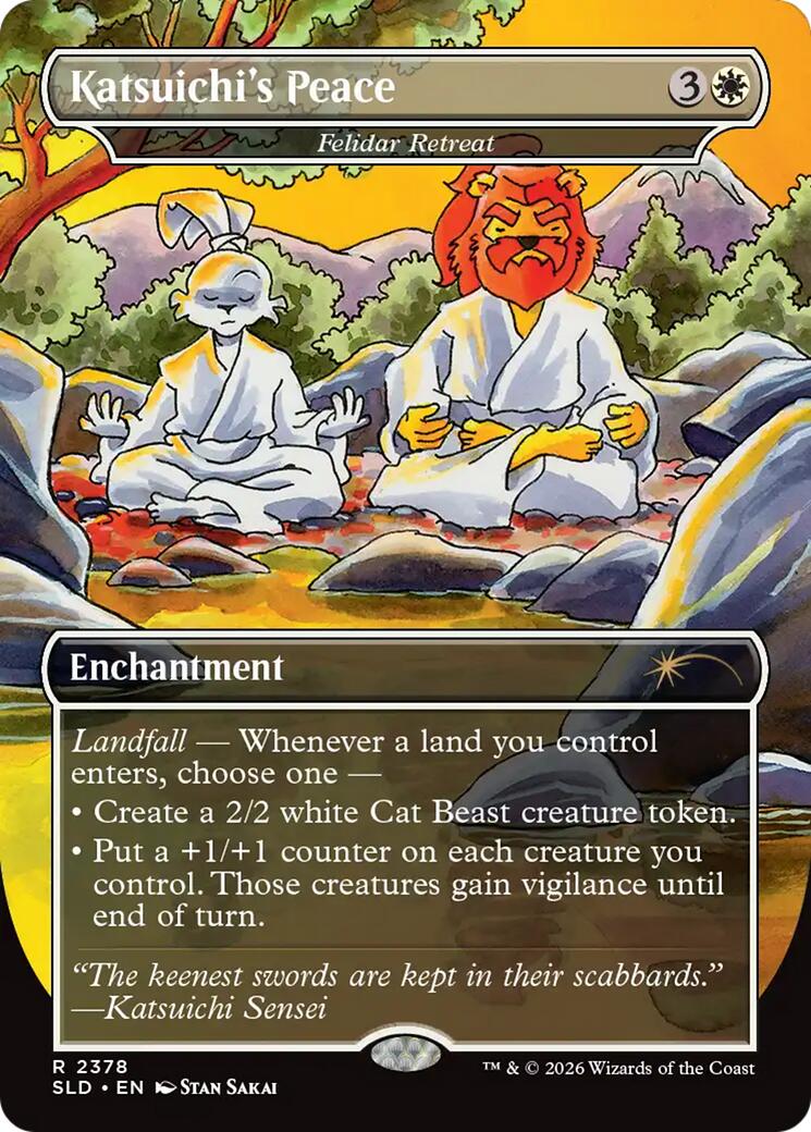 Katsuichi's Peace - Felidar Retreat [Secret Lair Drop Series] | Anubis Games and Hobby