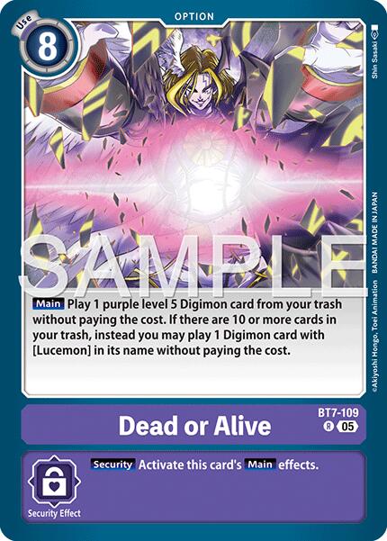 Dead or Alive [BT7-109] (Reprint) [Advanced Booster Digimon Generation] | Anubis Games and Hobby