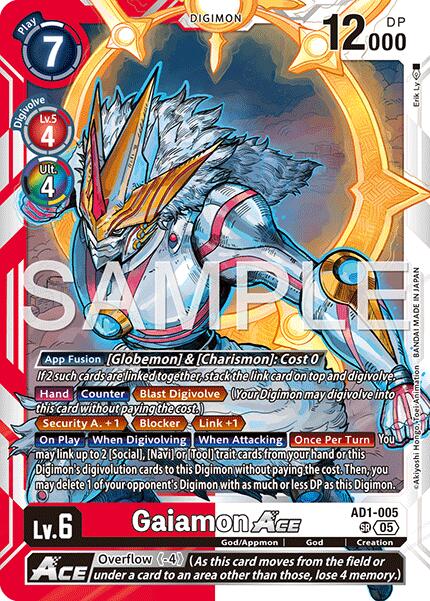 Gaiamon ACE [AD1-005] [Advanced Booster Digimon Generation] | Anubis Games and Hobby
