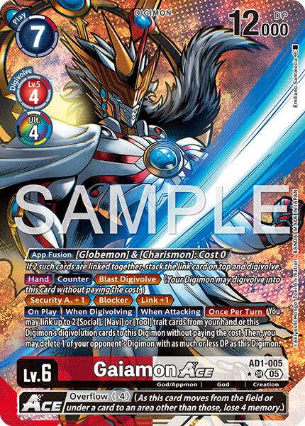 Gaiamon ACE [AD1-005] (Alternate Art) [Advanced Booster Digimon Generation] | Anubis Games and Hobby