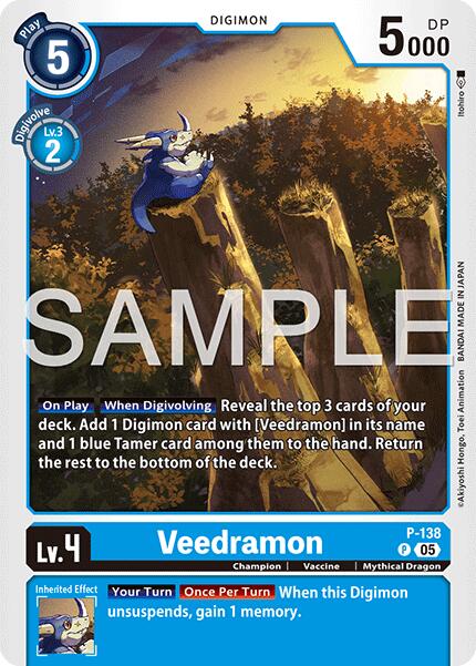 Veedramon [P-138] (Reprint) [Advanced Booster Digimon Generation] | Anubis Games and Hobby