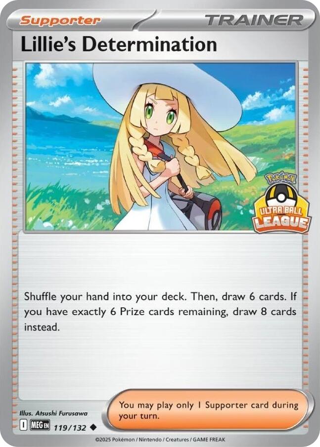 Lillie's Determination (119/132) (Ultra Ball League) [League & Championship Cards] | Anubis Games and Hobby