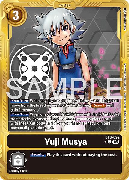 Yuji Musya [BT8-092] (Gold Border) [Advanced Booster Digimon Generation] | Anubis Games and Hobby