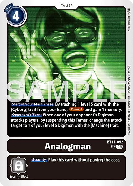 Analogman [BT11-092] (Reprint) [Advanced Booster Digimon Generation] | Anubis Games and Hobby