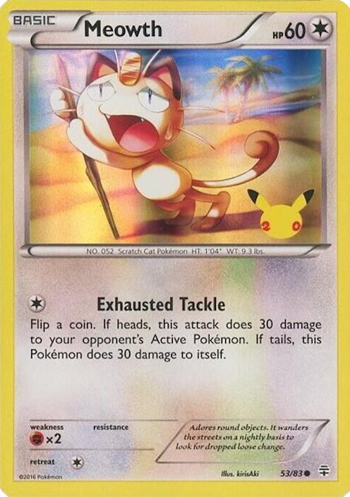 Meowth (053/083) - 53/83 (20th Anniversary) [Miscellaneous Cards] | Anubis Games and Hobby
