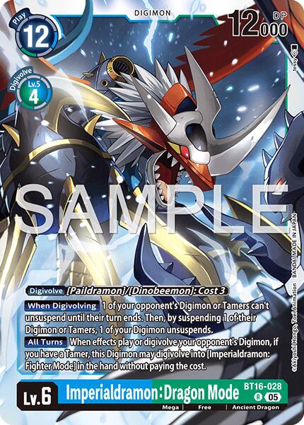 Imperialdramon: Dragon Mode [BT16-028] (Reprint) [Advanced Booster Digimon Generation] | Anubis Games and Hobby