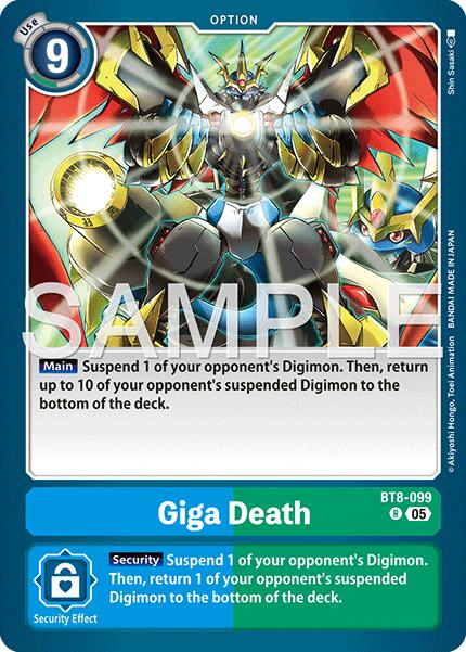 Giga Death [BT8-099] (Reprint) [Advanced Booster Digimon Generation] | Anubis Games and Hobby