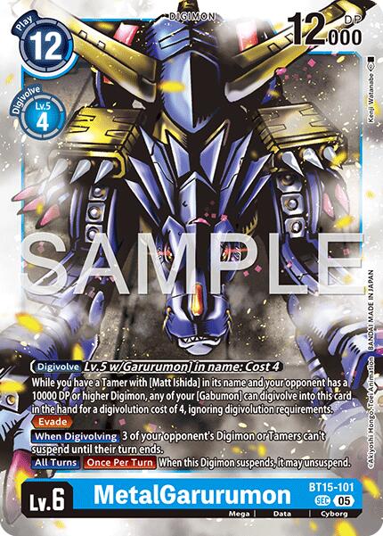 MetalGarurumon [BT15-101] (Reprint) [Advanced Booster Digimon Generation] | Anubis Games and Hobby