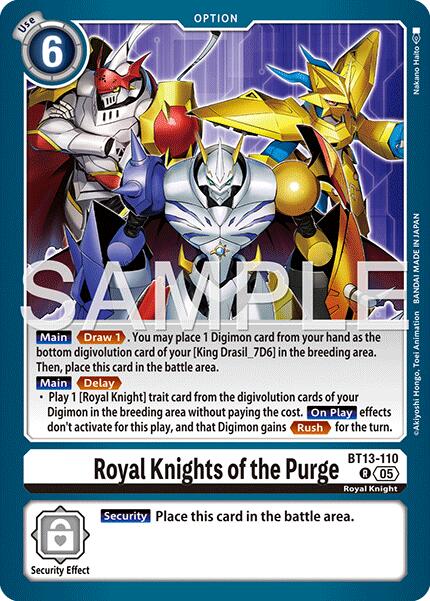 Royal Knights of the Purge [BT13-110] (Reprint) [Advanced Booster Digimon Generation] | Anubis Games and Hobby