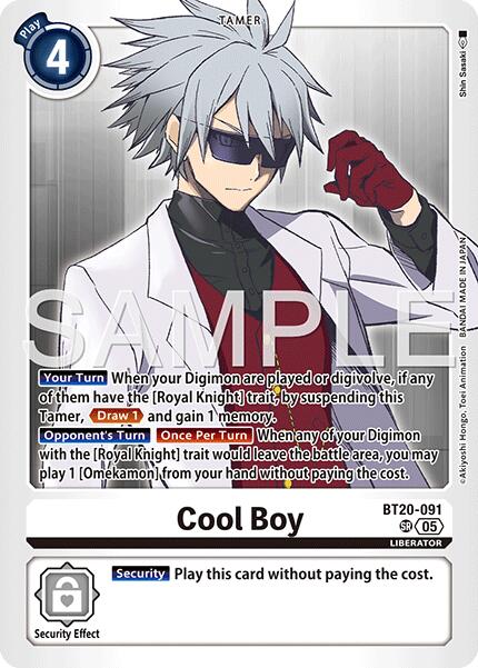 Cool Boy [BT20-091] (Reprint) [Advanced Booster Digimon Generation] | Anubis Games and Hobby