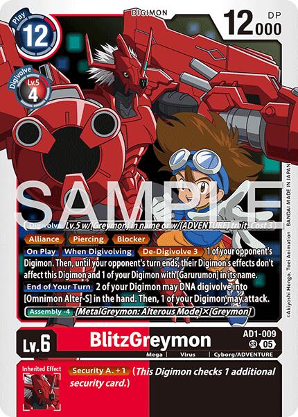 BlitzGreymon [AD1-009] [Advanced Booster Digimon Generation] | Anubis Games and Hobby