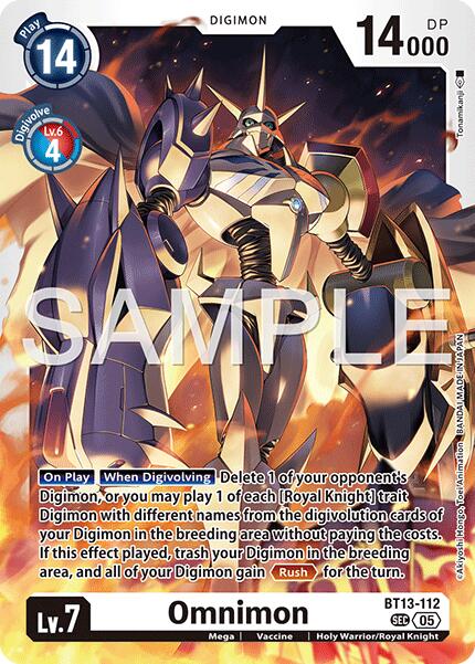 Omnimon [BT13-112] (Reprint) [Advanced Booster Digimon Generation] | Anubis Games and Hobby
