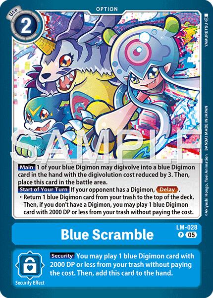 Blue Scramble [LM-028] (Reprint) [Advanced Booster Digimon Generation] | Anubis Games and Hobby