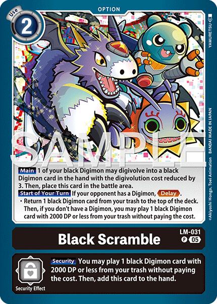Black Scramble [LM-031] (Reprint) [Advanced Booster Digimon Generation] | Anubis Games and Hobby