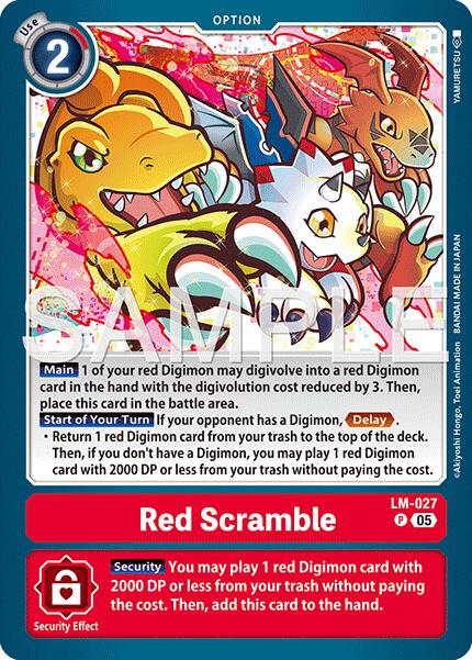Red Scramble [LM-027] (Reprint) [Advanced Booster Digimon Generation] | Anubis Games and Hobby