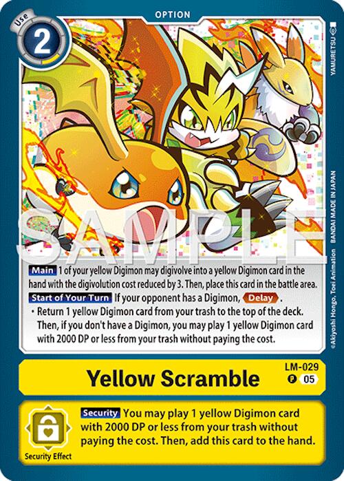 Yellow Scramble [LM-029] (Reprint) [Advanced Booster Digimon Generation] | Anubis Games and Hobby