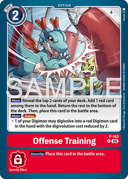 Offense Training [P-103] (Reprint) [Advanced Booster Digimon Generation] | Anubis Games and Hobby