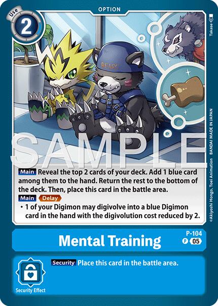 Mental Training [P-104] (Reprint) [Advanced Booster Digimon Generation] | Anubis Games and Hobby